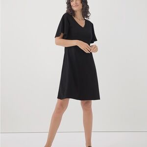 Brand new with tags! Pact Women's Black Fit & Flare Easy Dress, Size L